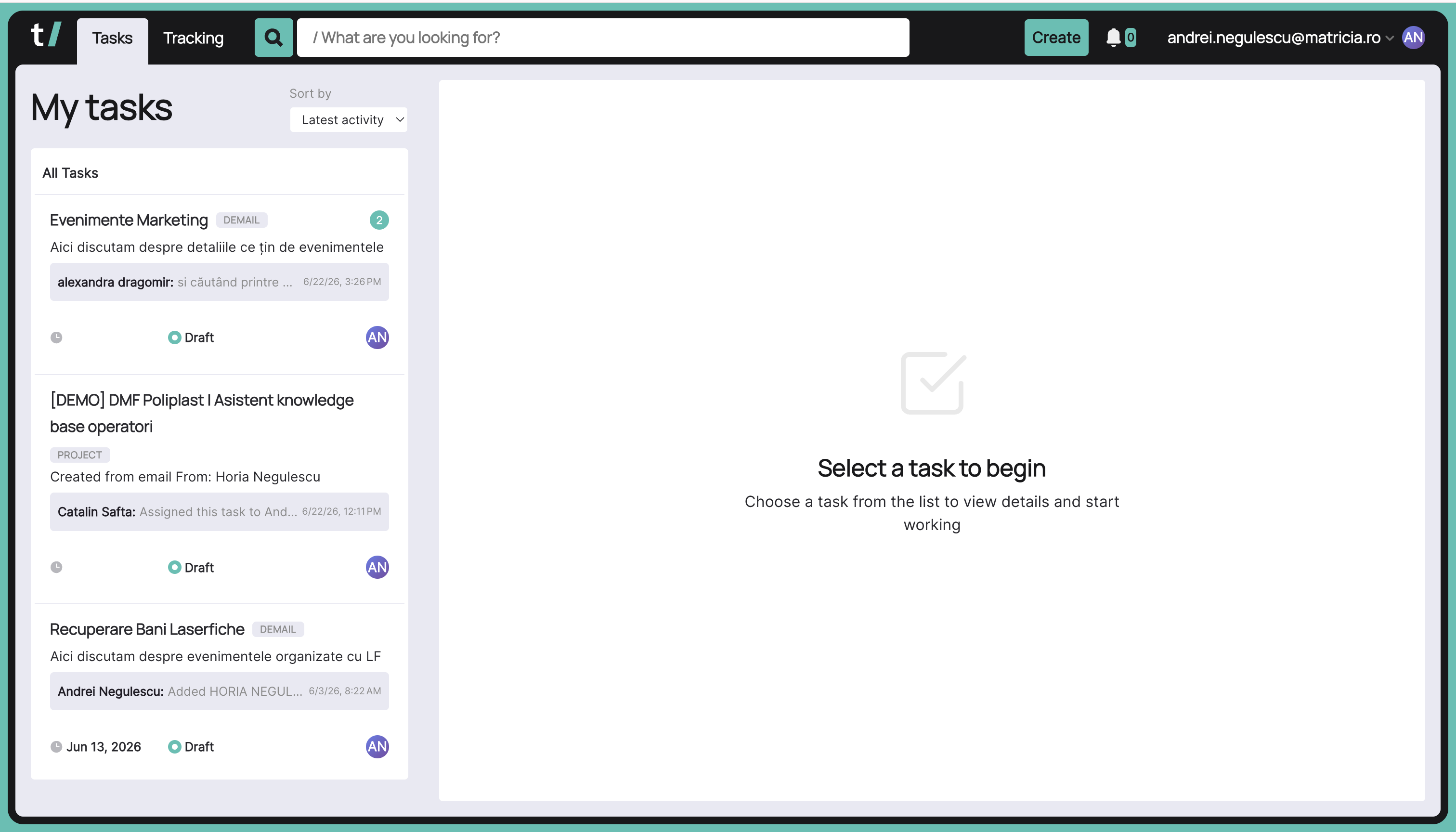 Tasklight Home-Screen